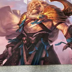 Magic the Gathering MTG Game Day Champion Aether Revolt Ajani Playmat Used RARE - Image 5