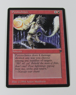 MAGIC THE GATHERING LEGENDS PYROTECHNICS NM ENGLISH MTG - Image 1