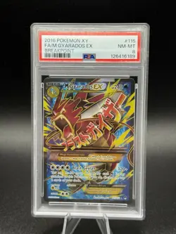 Pokemon XY Breakpoint M Gyarados EX Full Art 115/122 PSA 8 - Image 1
