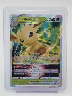 LEAFEON VSTAR 2019 POKEMON SWSH BLACK STAR PROMO #SWSH195 Q1048 - Image 1