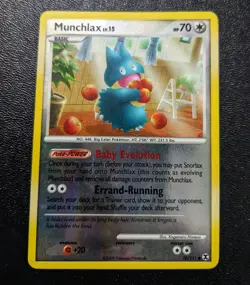 Pokemon Tcg Munchlax 70/111 Rising Rivals Reverse Holo LP - Image 1