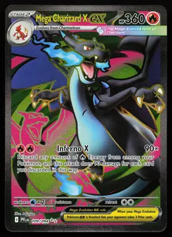 Mega Charizard X ex 109/094 Ultra Rare Phantasmal Flames Pokemon Card - Image 1