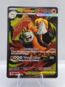 Mega Camerupt ex 156/132 Ultra Rare Mega Evolution Pokemon NM - Image 1