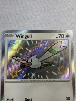 Wingull - 203/091 - Pokemon Paldean Fates Shiny Rare Card NM - Image 3