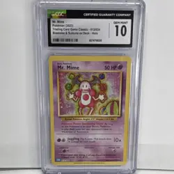 Pokemon Mr. Mime Trading Card Game Classic Holo 013/034 CGC 10 Gem Mint 2023 - Image 1