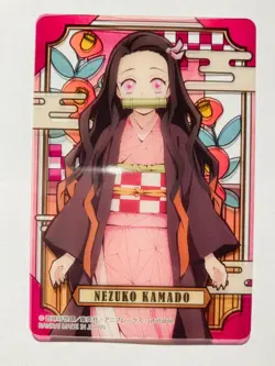 Nezuko Demon Slayer Stained glass card Kimetsu Vrey Rare From Japan BANDAI F/S - Image 1