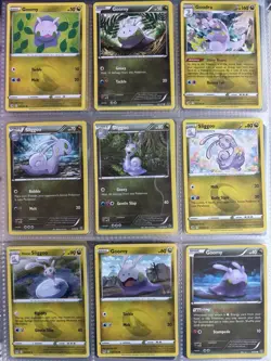 Pokemon Card Species Set Lot - 9x Unique Cards / Goomy Family 2 - Image 1