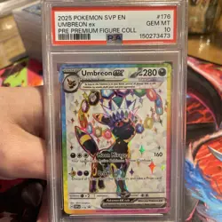 2025 Pokemon SVP EN-SV Black Star Promo Umbreon EX #176 Pre Premium PSA 10 - Image 2