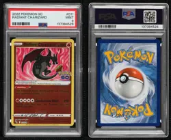 Radiant Charizard Pokemon Sword & Shield Pokemon Go PSA 9 MINT - Image 3