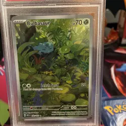 2023 Pokemon 151 Bulbasaur Illustration Rare 166/165 PSA 10 English - Image 2