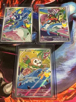 Pokemon First Partner Collection Alolan Starters - Litten, Rowlet, Popplio - Image 1