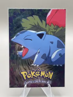 1999 Pokemon Topps Movie Edition - Black Logo - Silver Foil - Ivysaur #E2 - Image 1