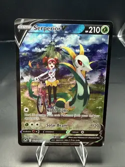 Pokemon - Serperior V - TG13/TG30 SWSH12: Silver Tempest Trainer Gallery - NM - Image 1