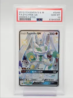 ZYGARDE GX 2019 POKEMON S&M HIDDEN FATES SHINY RARE SV65/SV94 PSA 10 Q5677 - Image 1
