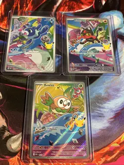 Pokemon First Partner Collection Alolan Starters - Litten, Rowlet, Popplio - Image 1