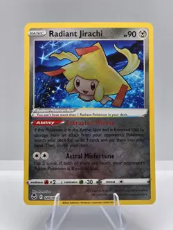 Radiant Jirachi 120/195 Radiant Rare Silver Tempest Pokemon NM - Image 1