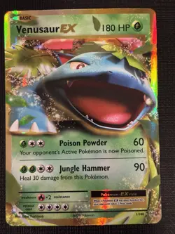 2016 POKEMON XY EVOLUTIONS VENUSAUR EX 1/108 ULTRA RARE HOLO - Image 1