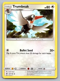 Pokemon TCG SM Base Set Trumbeak 107/149 - Image 1
