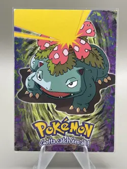 1999 Topps Pokemon Venusaur #E3 of 12 Stage 3 Movie Edition Blue Topps Logo - Image 1