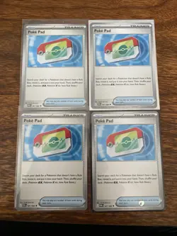 4x Poke Pad - 081/088 - Trainer - Pokemon TCG ME03: Perfect Order - Playset - NM - Image 1