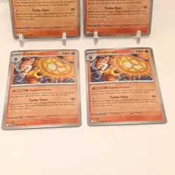 Pokemon Cinderace (Holo) 028/132 NM Mega Evolution Playset x4 B - Image 3