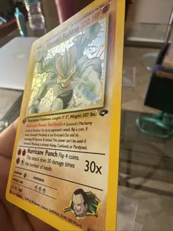 Pokemon TCG Giovanni's Machamp Holo 1st Class Edition Holo Rare Gym Challenge Nm - Image 3