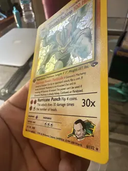 Pokemon TCG Giovanni's Machamp Holo 1st Class Edition Holo Rare Gym Challenge Nm - Image 4