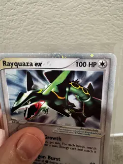 2003 Pokemon EX Dragon Rayquaza EX Holo #97 NM with SWIRL - Image 2