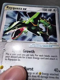 2003 Pokemon EX Dragon Rayquaza EX Holo #97 NM with SWIRL - Image 4