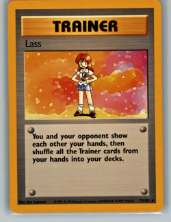 Base Set Pokemon TCG WOTC Lass 75/102 - Image 1