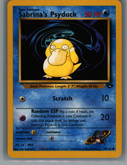 Pokemon TCG Gym Challenge WOTC Sabrina's Psyduck - Image 1