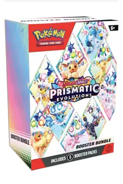 Pokemon TCG Prismatic Evolutions Booster Bundle - 6 Packs - SEALED - Image 1