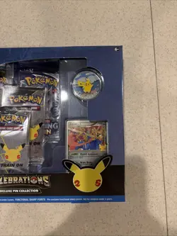 Pokemon TCG 25th Anniversary Celebrations Zacian Pin Box Exclusive Brand New - Image 3