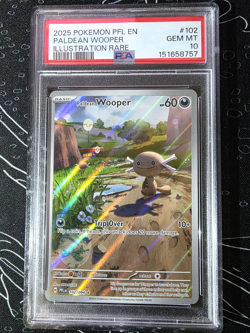 PSA 10 Paldean Wooper Illustration Rare #102 Mint 2025 Pokemon Phantasmal Flames - Image 3
