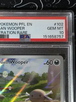 PSA 10 Paldean Wooper Illustration Rare #102 Mint 2025 Pokemon Phantasmal Flames - Image 4