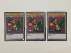Yugioh - Parrot Dragon x 3 - 1st Edition Ultra Rare NM - Free Holographic Card - Image 1