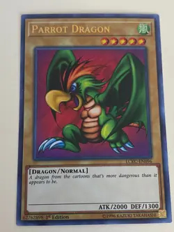 Yugioh - Parrot Dragon x 3 - 1st Edition Ultra Rare NM - Free Holographic Card - Image 4