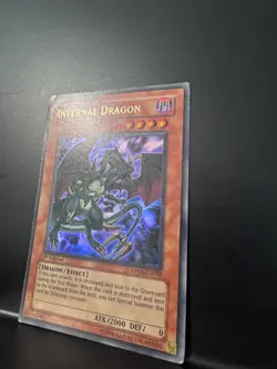 Yu-Gi-Oh! YuGiOh Infernal Dragon DP04-EN010 1st Edition Ultra Rare MP+ - Image 3
