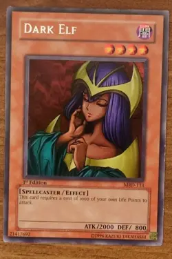 Yu-Gi-Oh! Dark Elf MRD-113 Metal Raiders 1st Edition Rare Effect Konami English… - Image 1