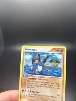 Pokemon Card - Swampert - 27/100 (EX Crystal Guardians) Holo DOUBLE SWIRLUU! - Image 4