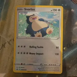 Pokemon Snorlax Promo Holo SWSH032 Sword & Shield Basic 150 HP Card - Image 1