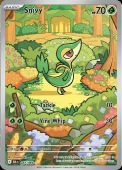 Snivy, Black Bolt Illustration Rare Card 87/86 English Edition - Image 1