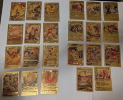Lot Of 23 Gold Pokemon Card Replicas, LOOK & FEEL GREAT A Collectors Must Have - Image 2
