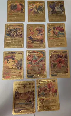 Lot Of 23 Gold Pokemon Card Replicas, LOOK & FEEL GREAT A Collectors Must Have - Image 4