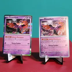 Pokemon TCG Fezandipiti 096/162 Holo Regular Card Lot of 2 Nintendo - Image 1