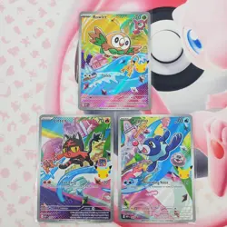 Rowlett 043 + Litten 044 + Popplio 045 - First Partner Pokemon Cards #L383 - Image 1