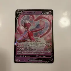 Pokemon Card Enamorus V #82 Lost Origin Holo English LP - Image 1