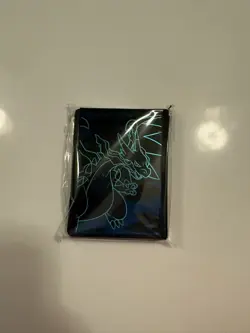 Mega Charizard X Card Sleeves, Sealed, From Phantasmal Flames ETB - Image 1