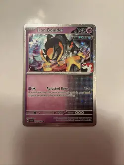 Iron Boulder Holo Pokemon Prize Pack Series 6 Promo Pokemon Card NM - Image 1