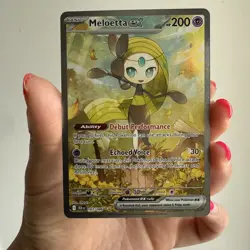 Meloetta EX Black Bolt Special Illustration Rare Pokemon TCG Card 167/086 - Image 1